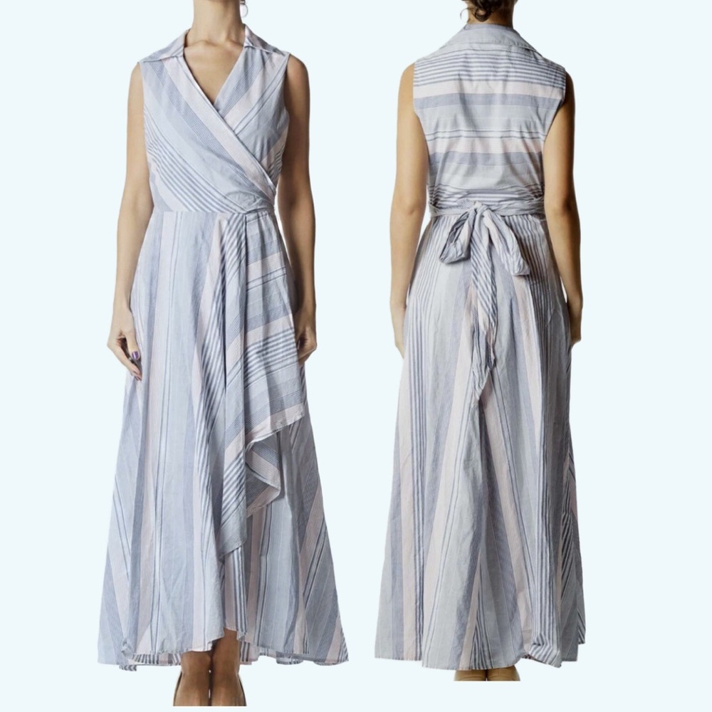 Calvin Klein long wrap dress
